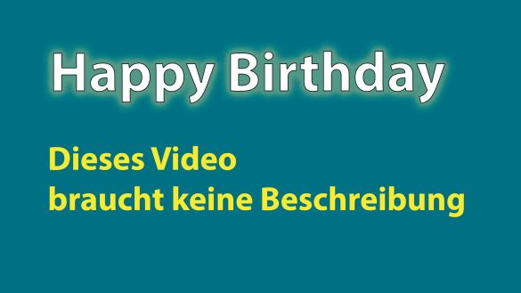 Happy Birthday